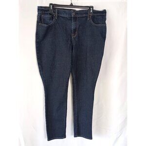 Old Navy Mid Rise Skinny Jeans Stretch Blue Denim Size 16 Short Women’s